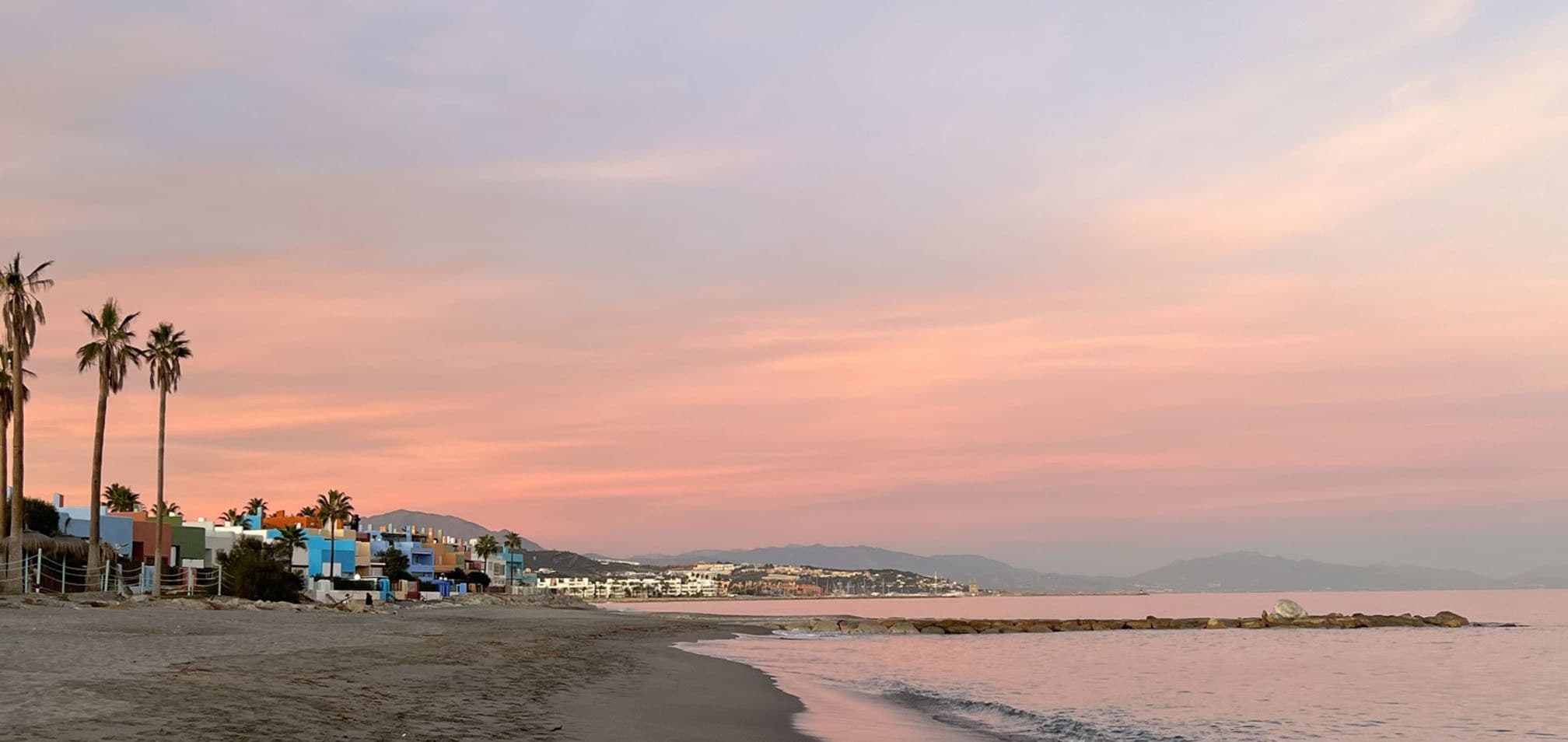 Sotogrande beach sunrise