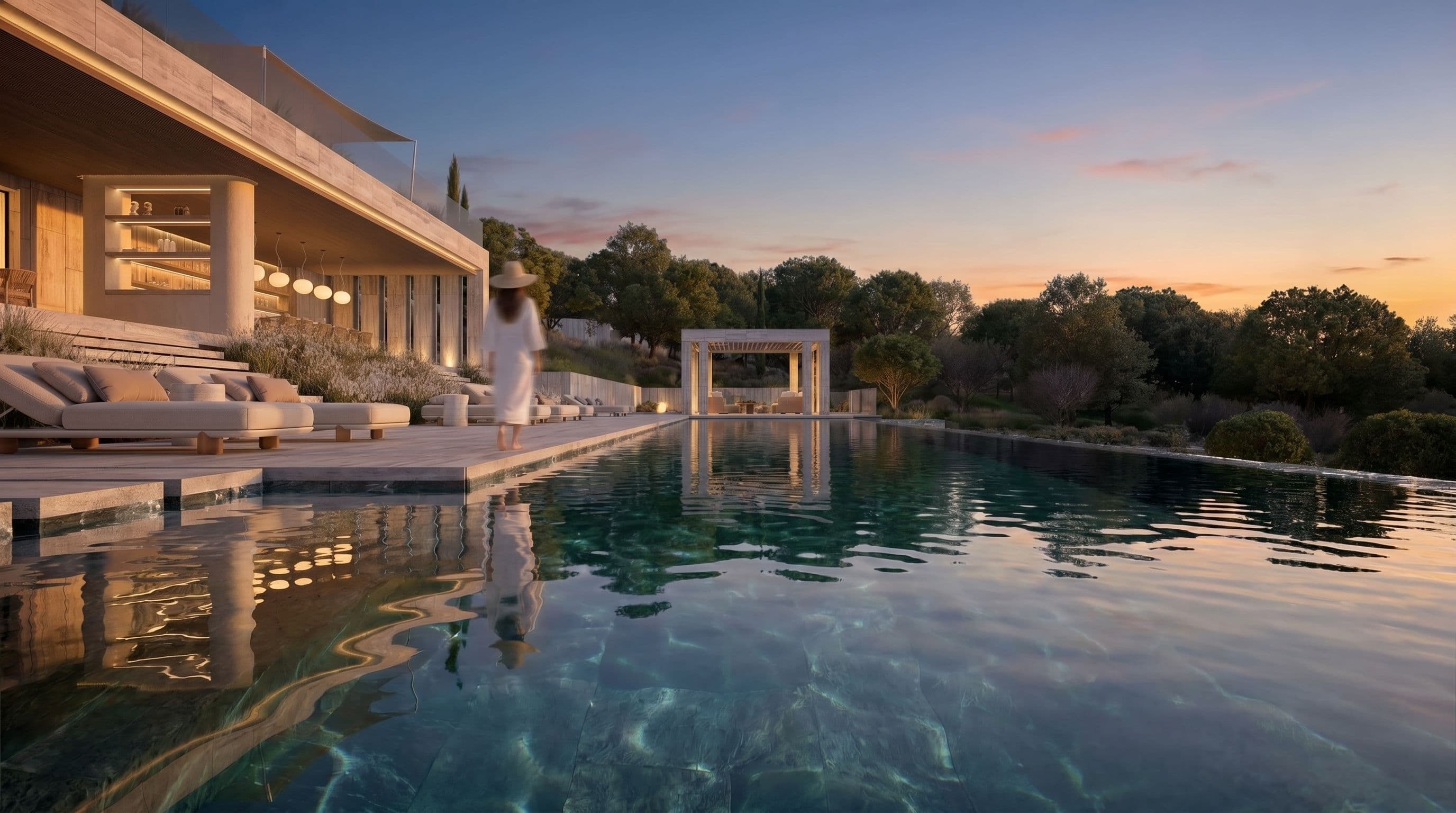 View of pool at a villa
