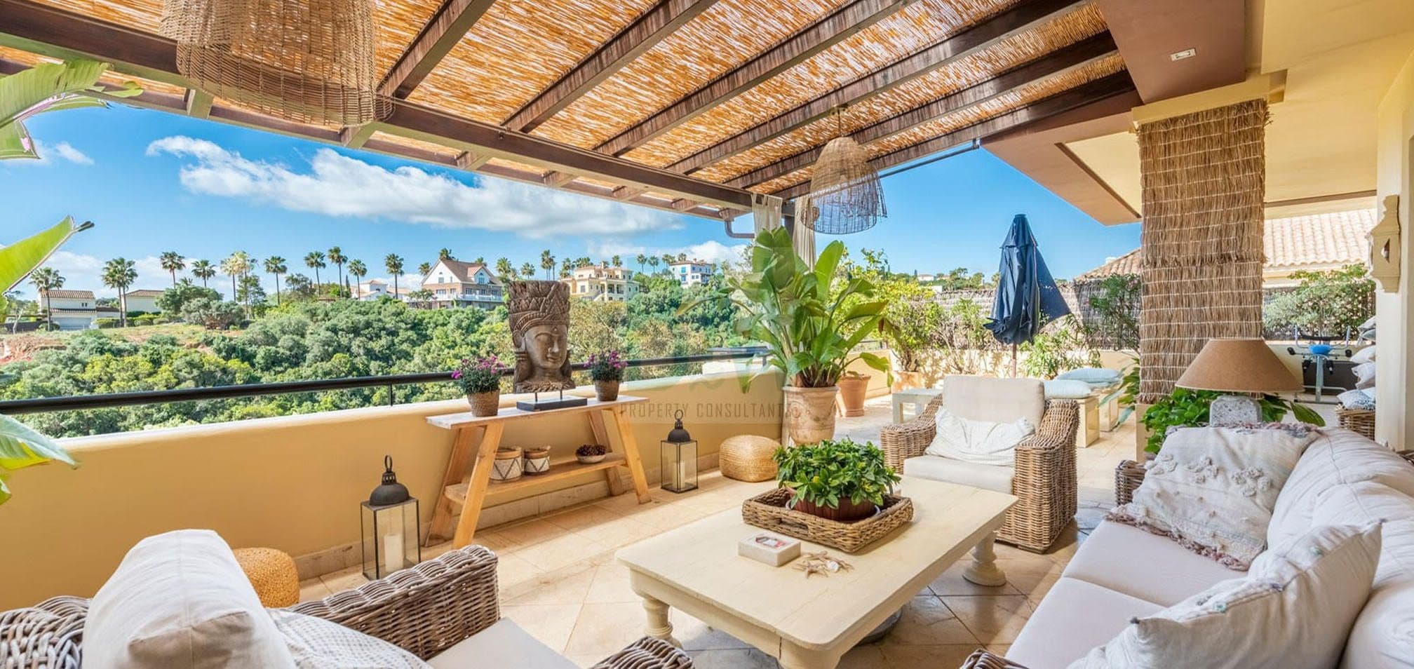 Luxury apartment terrace Sotogrande