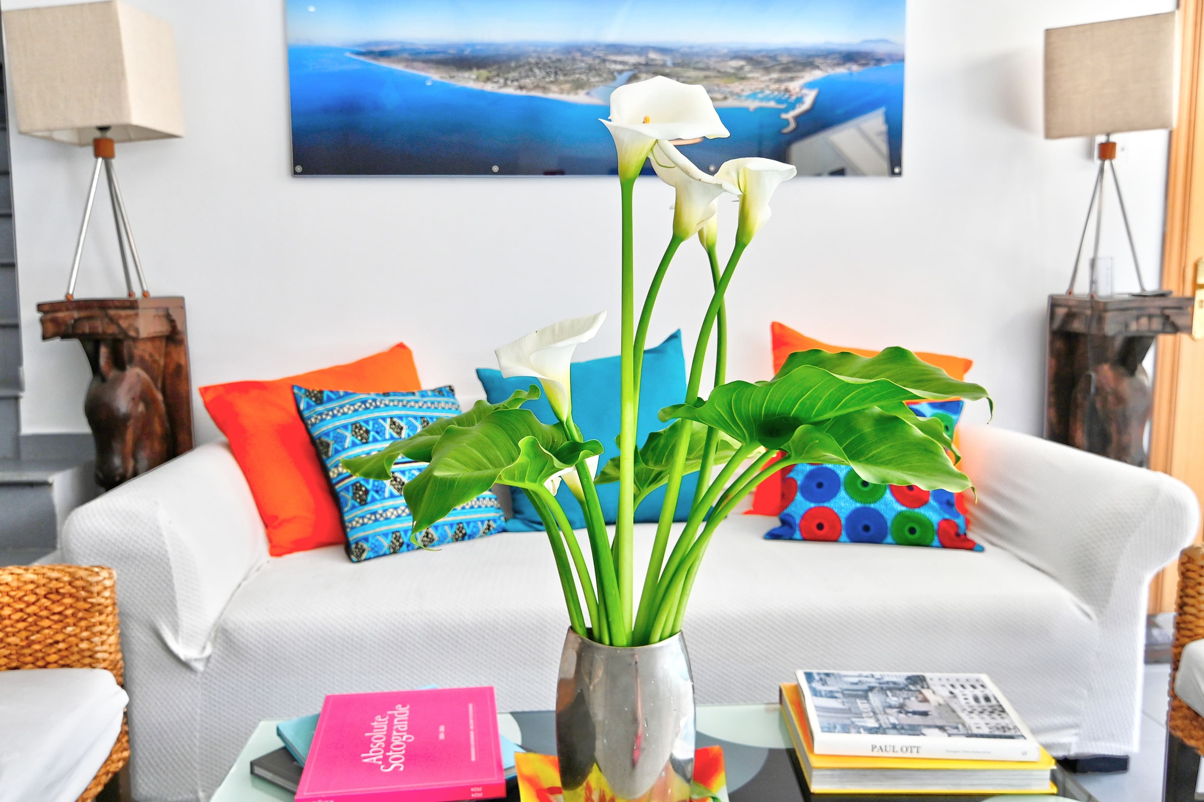 Photo of lilies in the BM office