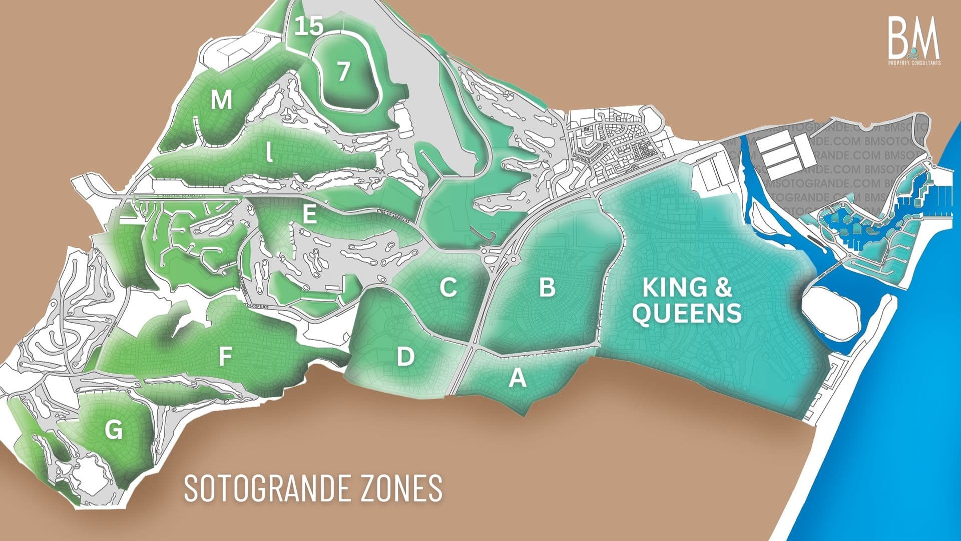 Map of Sotogrande Zones
